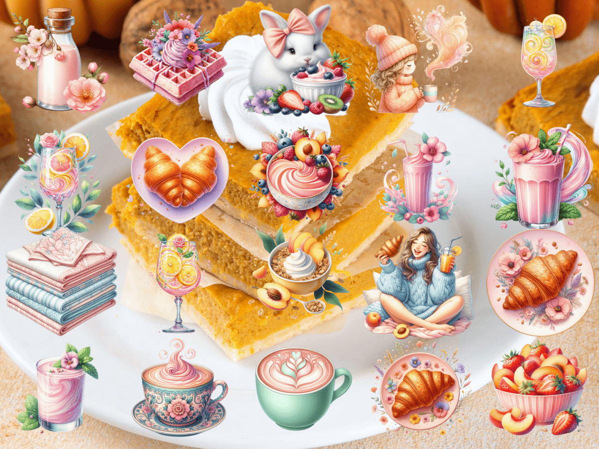 Pastel Breakfast Clipart (LIMITED EDITION) image 5