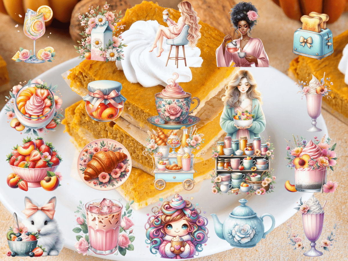 Pastel Breakfast Clipart (LIMITED EDITION) image 2