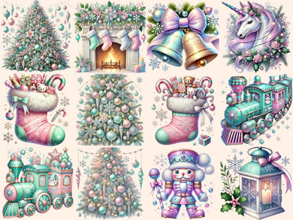 Pastel Christmas Clipart Christmas Clipart - Wonders Artist