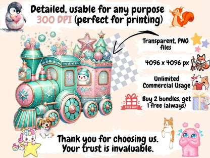 Pastel Christmas Clipart Christmas Clipart - Wonders Artist