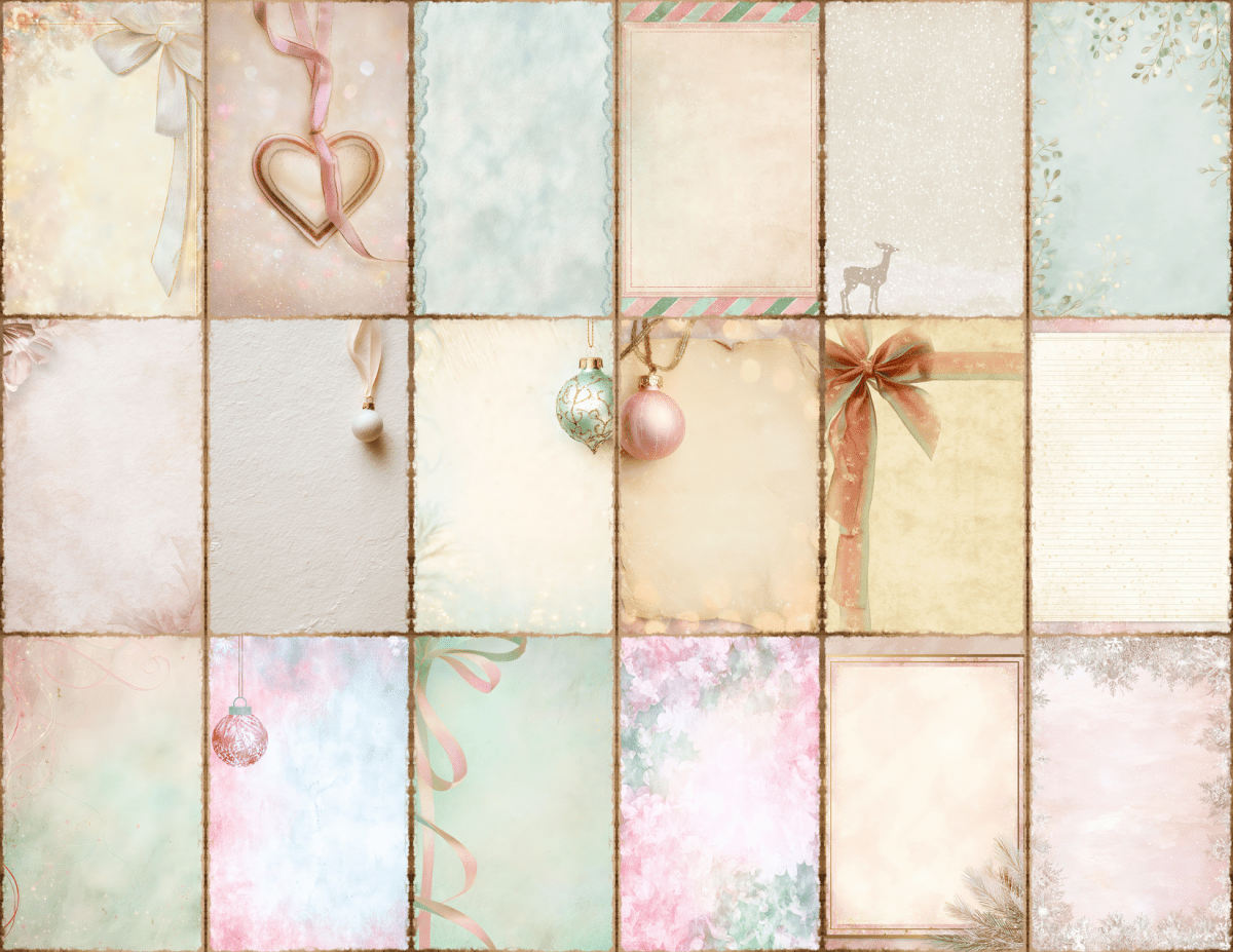 Pastel Christmas Journal Pages All Bundles Journal Pages new bundles all - WondersArtist