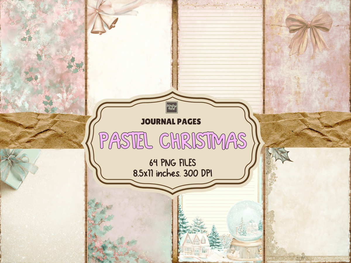 Pastel Christmas Journal Pages All Bundles Journal Pages new bundles all - WondersArtist