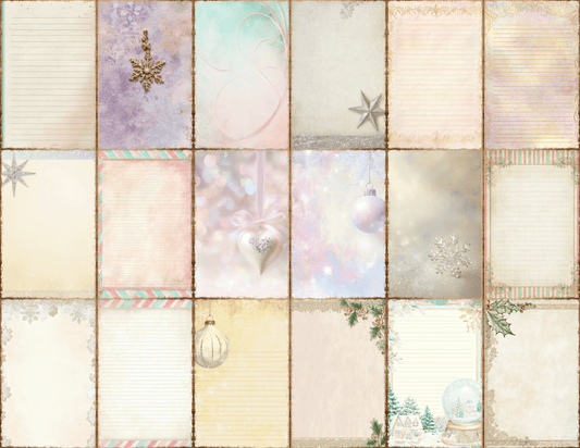 Pastel Christmas Journal Pages