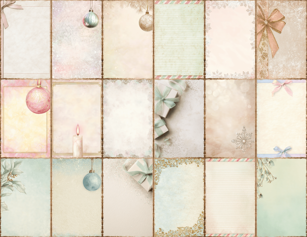 Pastel Christmas Journal Pages All Bundles Journal Pages new bundles all - WondersArtist