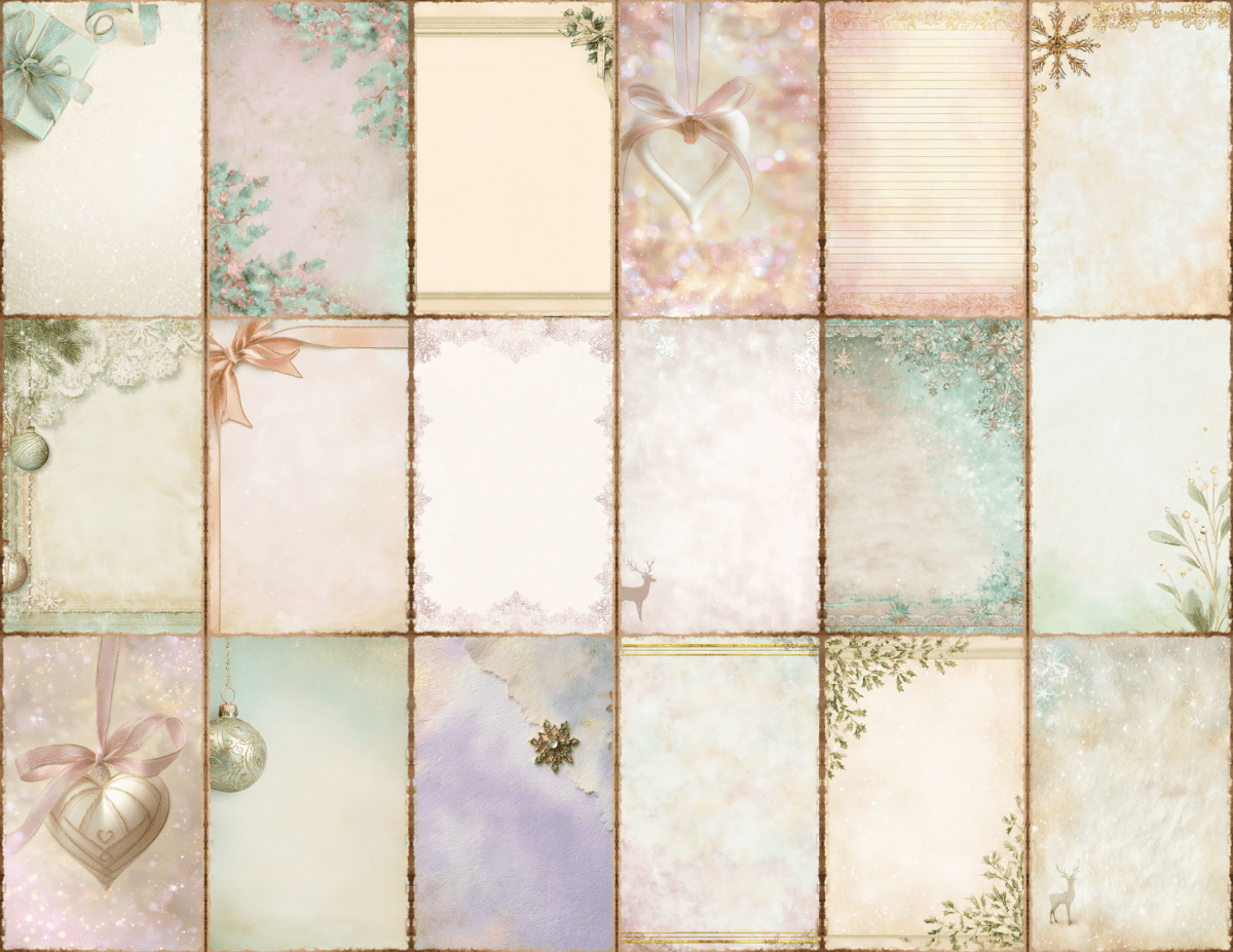 Pastel Christmas Journal Pages All Bundles Journal Pages new bundles all - WondersArtist