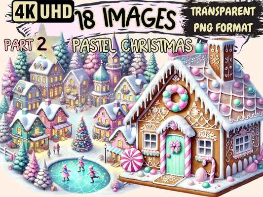 Pastel Christmas (P2) Clipart Christmas Clipart - Wonders Artist