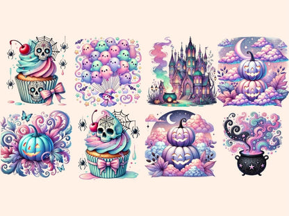 Pastel Halloween (P3) Clipart Cute Halloween PNG - Wonders Artist