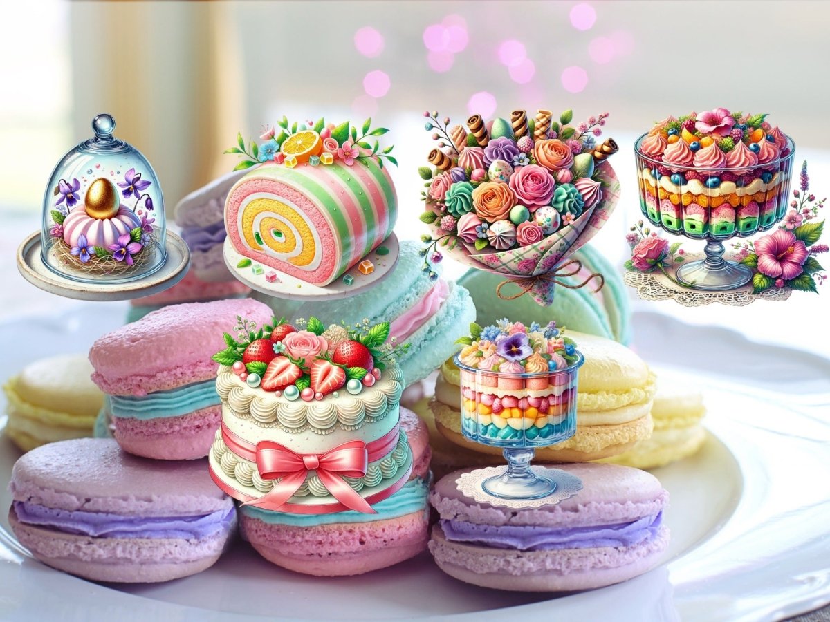 Clipart Patiserie Pastel (EDIȚIE LIMITATĂ) image 6