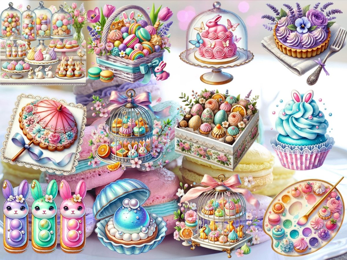 Clipart Patiserie Pastel (EDIȚIE LIMITATĂ) image 3