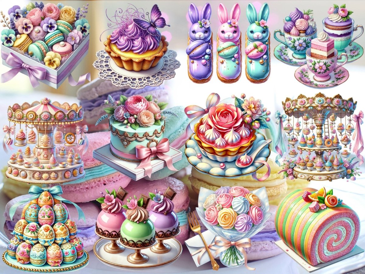 Clipart Patiserie Pastel (EDIȚIE LIMITATĂ) image 2