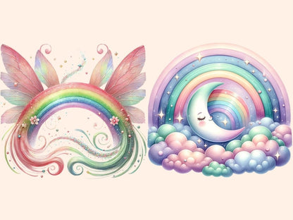 Pastel Rainbows Clipart Light Rainbow Art - Wonders Artist