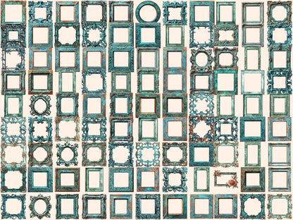 Patina Frames Watercolor Clipart Antique Frames Art - Wonders Artist