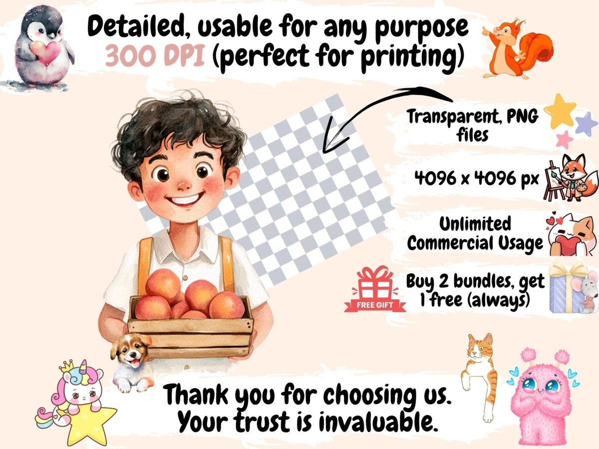 Peach Summer Watercolor Clipart botanical peach png fruity clipart juicy peach clipart - WondersArtist