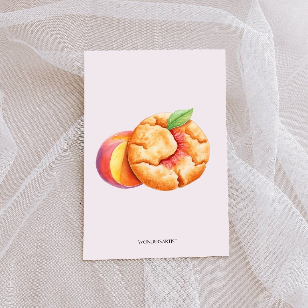 Peaches Watercolor Clipart - High - Quality Instant Digital Download for Creative Projects