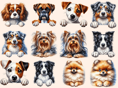 Peeking Dogs Clipart autopost Cute Dog Art CUTE PUPPY CLIPART - WondersArtist