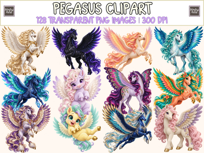 Pegasus Clipart — bundle preview