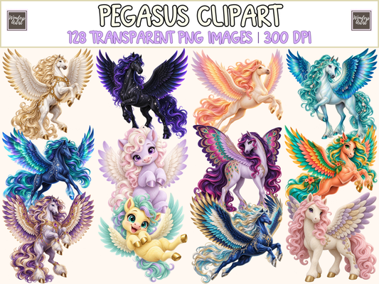 Pegasus Clipart — bundle preview