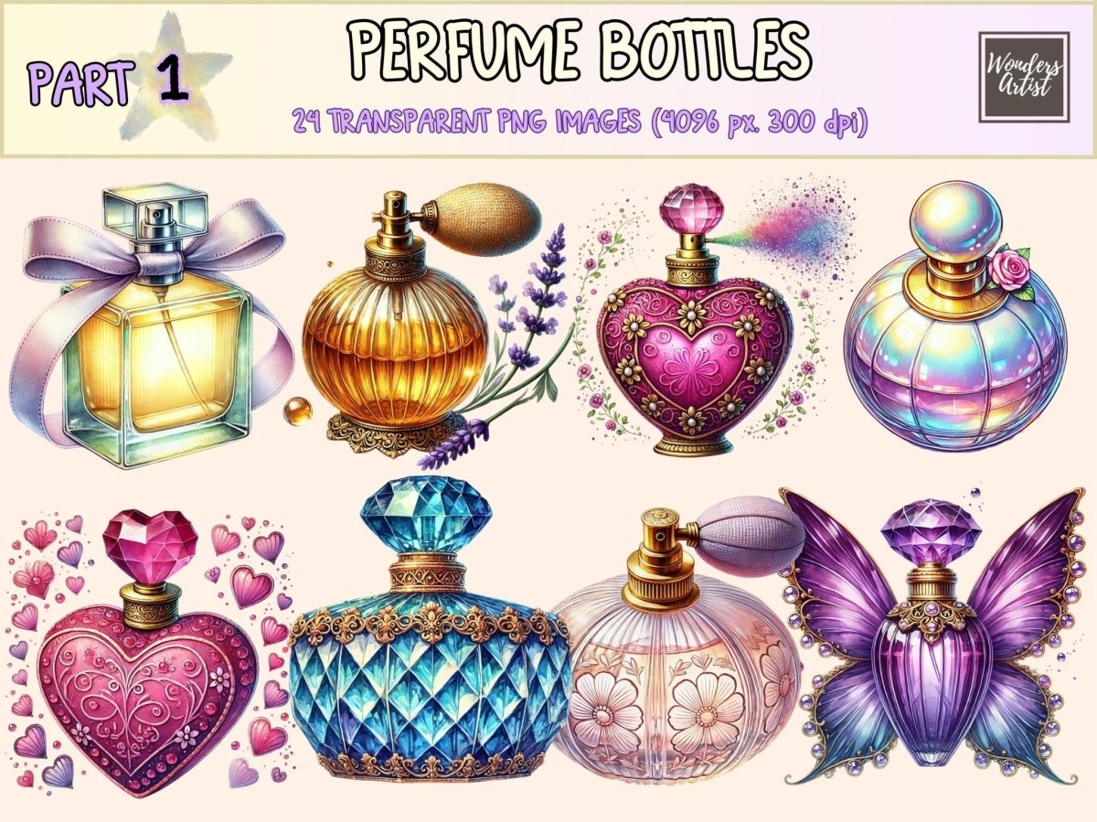 Perfume Bottles Clipart beauty clipart - Wonders Artist