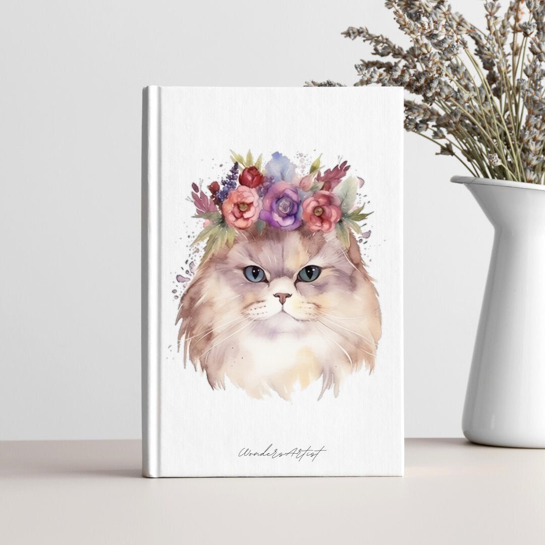 Persian Cat Watercolor Clipart - High - Quality Instant Digital Download for Creative Projects