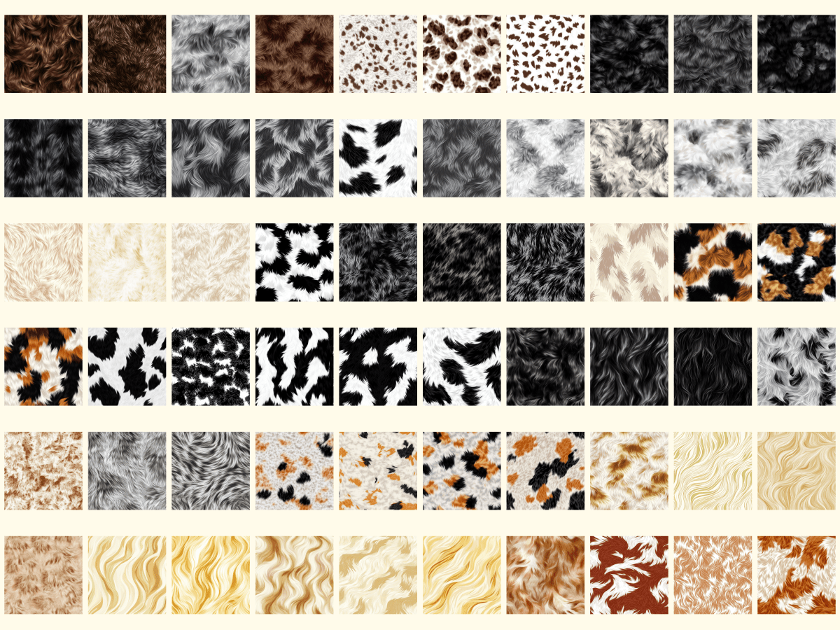 Pet Fur Digital Paper All Bundles Backgrounds Digital Paper - WondersArtist