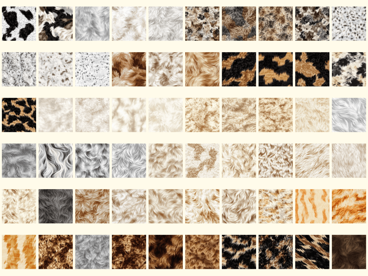 Pet Fur Digital Paper All Bundles Backgrounds Digital Paper - WondersArtist