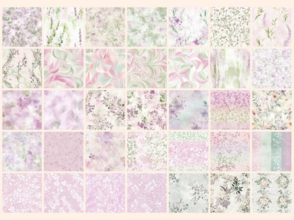 Petal Haze Seamless Digital Paper Airy Petal Texture - Wonders Artist