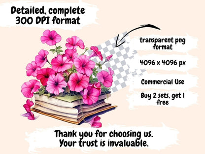 Petunias Watercolor Clipart cute petunia png - Wonders Artist