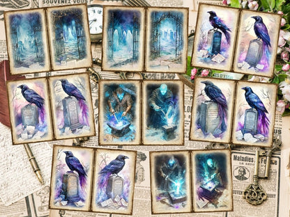 Phantom Night Journal Pages (P1) Dark Journal Kit - Wonders Artist