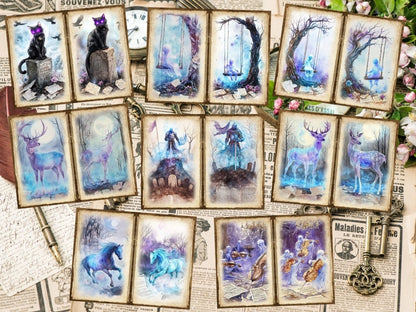 Phantom Night Journal Pages (P2) Dark Journal Kit - Wonders Artist