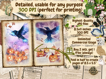 Phantom Night Journal Pages (P2) Dark Journal Kit - Wonders Artist