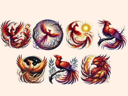 Phoenix (P2) Clipart Fire Phoenix Art - Wonders Artist