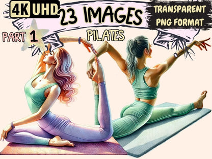 Pilates Clipart exercise clipart - Wonders Artist