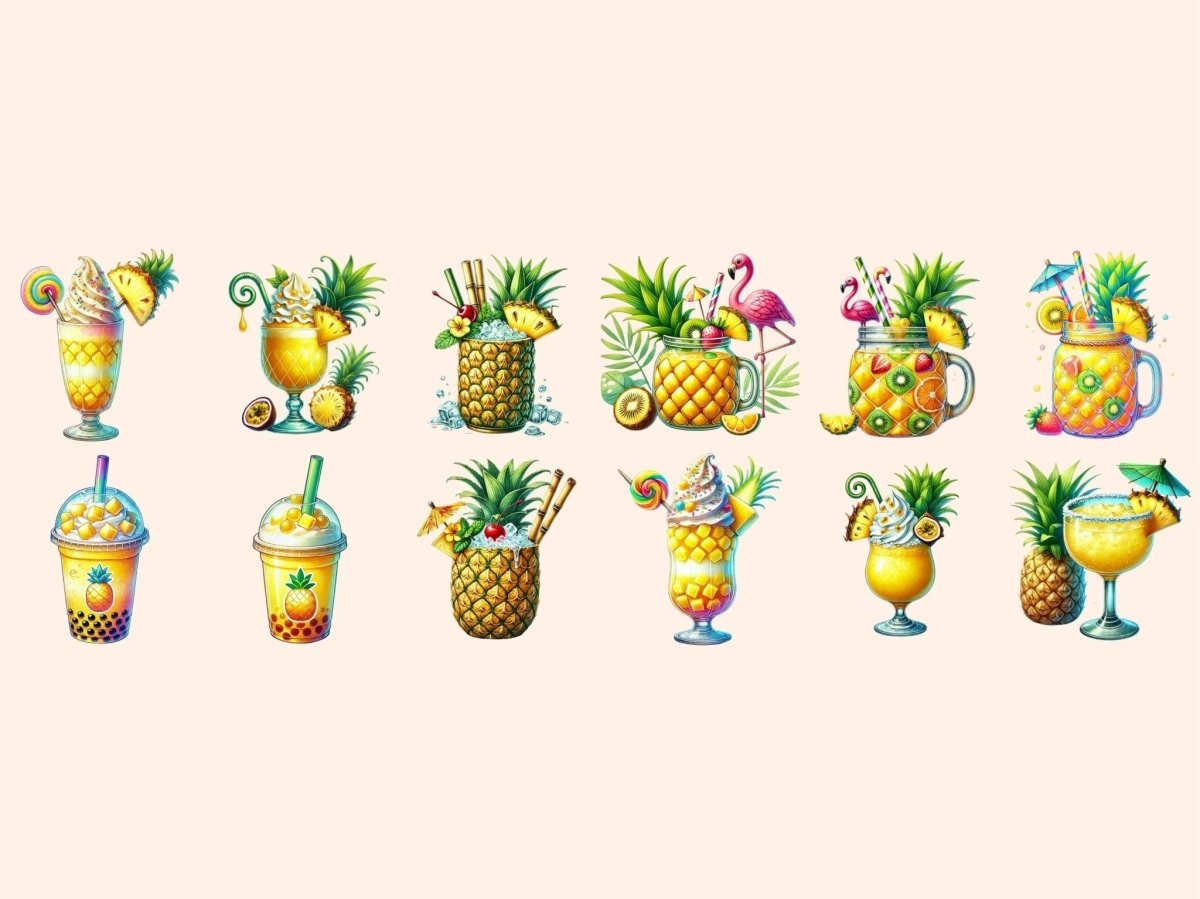Pineapple Drinks Clipart beach drink clipart beach drink png new bundles all - WondersArtist