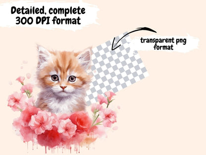 Pink Carnations Watercolor Clipart carnation bouquet - Wonders Artist