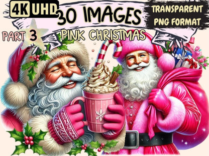 Pink Christmas (P3) Clipart christmas pink art - Wonders Artist