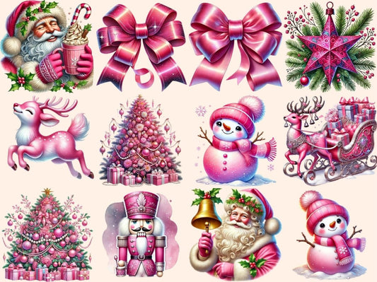 Rosa jul (p3) clipart