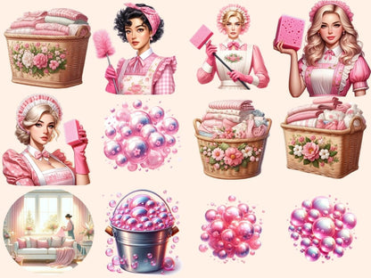 Pink Cleaning Clipart cleaning clipart - Wonders Artist