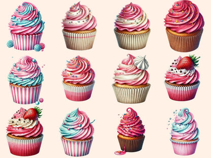 Pink Cupcakes Clipart cupcake clipart - Wonders Artist