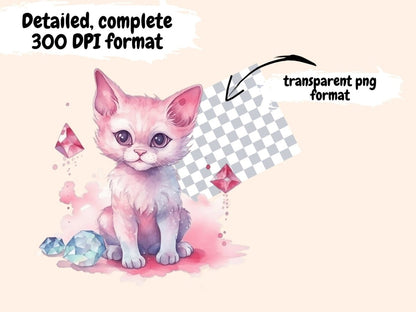 Pink Fairies Watercolor Clipart enchanted forest - Wonders Artist