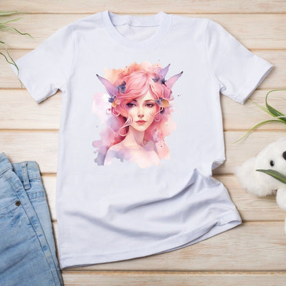 Pink Fairies Watercolor Clipart enchanted forest - Wonders Artist