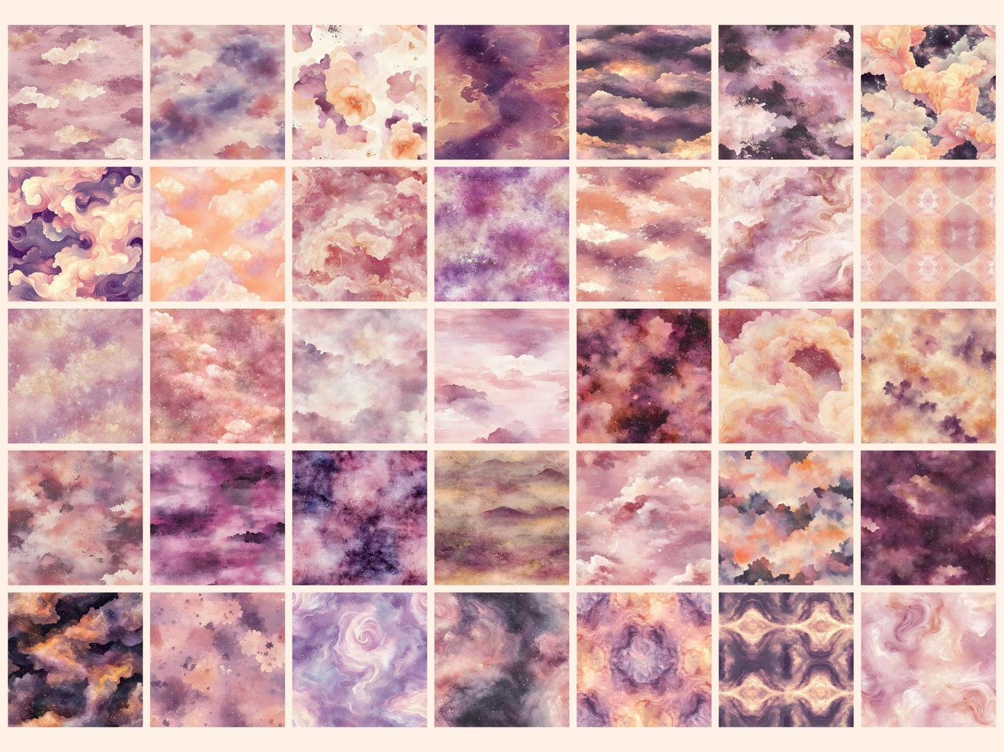 Pink Galaxy Seamless Digital Paper - High - Quality Instant Digital Download for Creative Projects