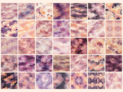 Pink Galaxy Seamless Digital Paper Astral Digital Print - Wonders Artist
