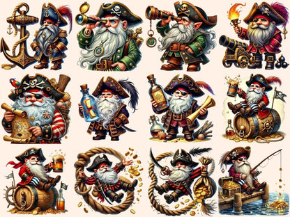 Pirate Gnomes Clipart Adventure Gnome Art - Wonders Artist