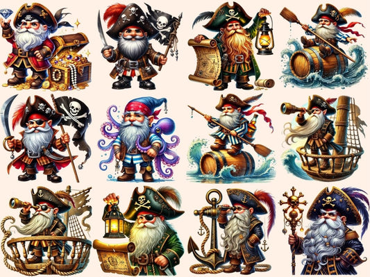 Pirate Gnomes (P2) Clipart
