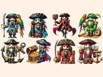 Pirate Nutcrackers Clipart Christmas Images - Wonders Artist