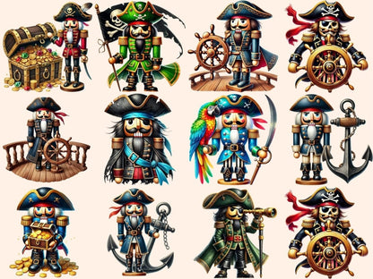 Pirate Nutcrackers Clipart Christmas Images - Wonders Artist