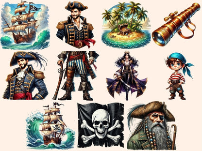 Pirates Clipart Pirate Flag PNG - Wonders Artist