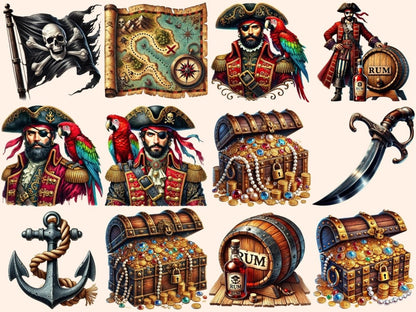 Pirates (P2) Clipart Pirate Flag PNG - Wonders Artist