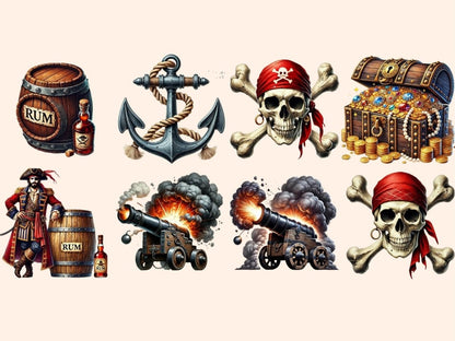 Pirates (P2) Clipart Pirate Flag PNG - Wonders Artist
