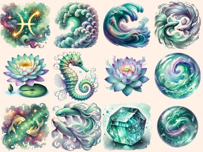 Pisces Sign Clipart astrology png - Wonders Artist